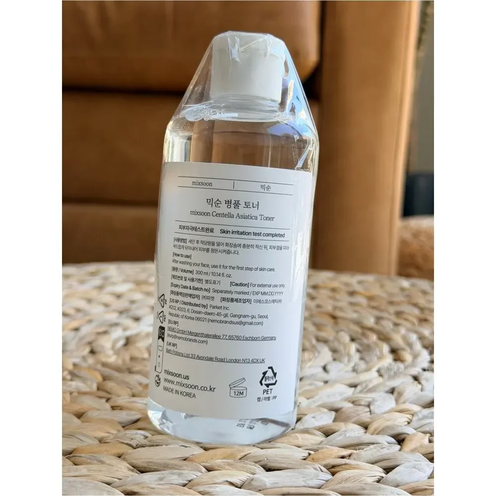 mixsoon Centella Asiatica Toner 300ml / 10.14 fl oz (K-Beauty)  – New Sealed